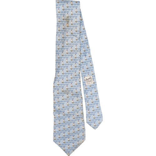 Hermès sailboat print silk - hermès,