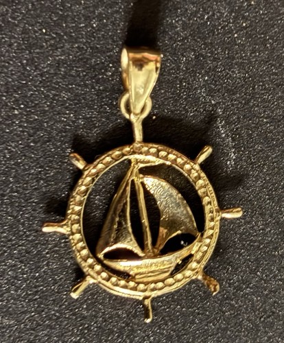 14k gelbgold segelboot innen - 14k,