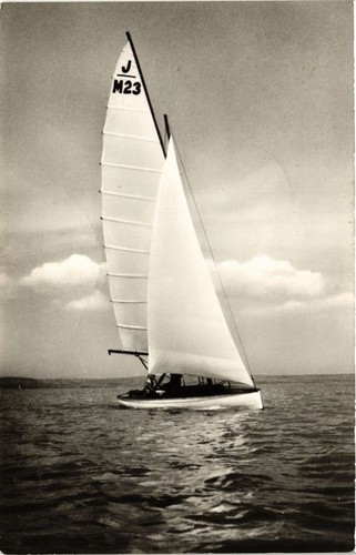 Cpa balaton sailboat - -sailboat, hungary