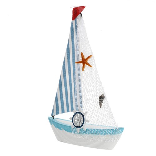 Resin sailboat model decor - sailboat,