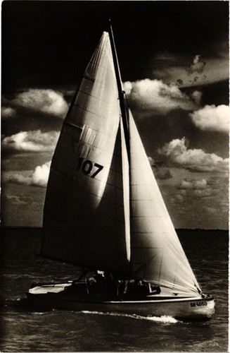 Cpa balaton sailboat hungary - balaton,