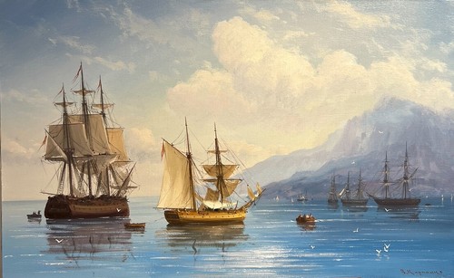 Blus seascape painting - , waves