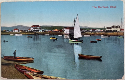 Rhyl das hafensegelboot - rhyl, 1932