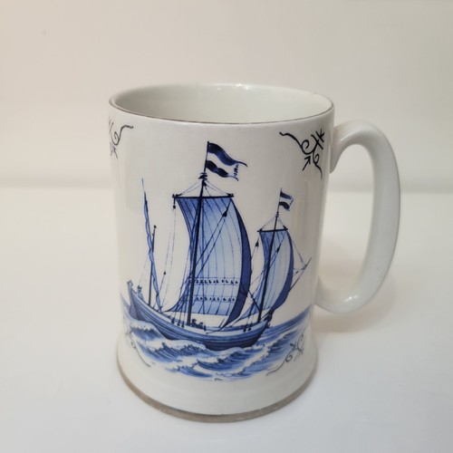 Vintage segelboot krug - vintage,