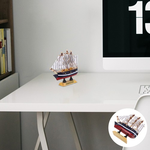 Multi color wooden sailboat - color,