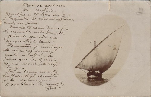 Cpa sailboat oran ships - -,